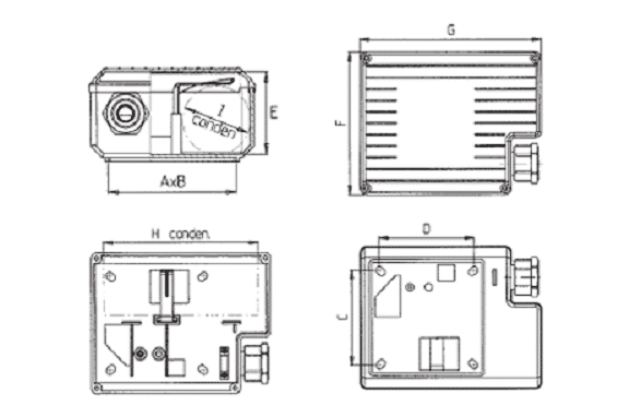 Capacitors boxes